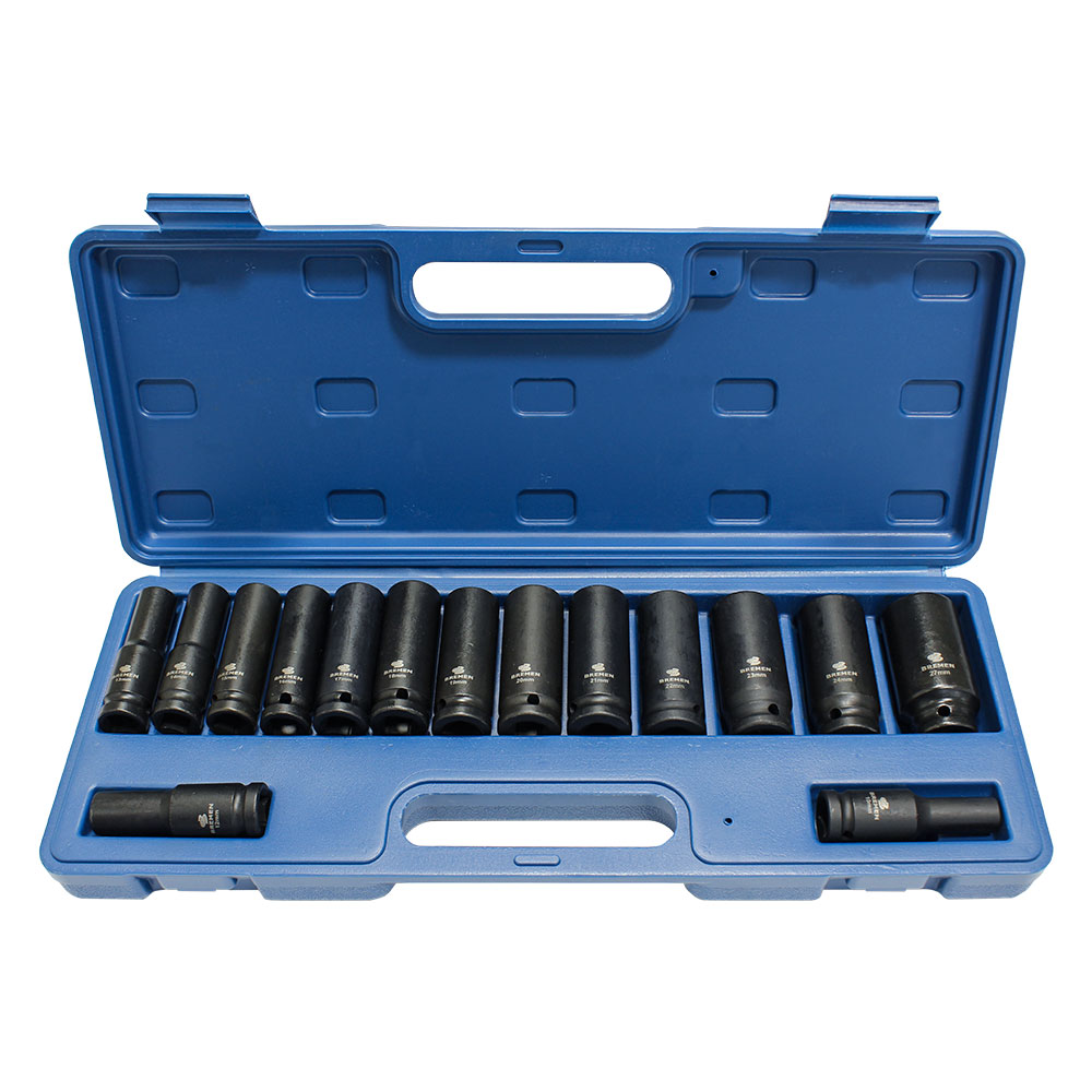JOGO SOQUETES DE IMPACTO 1/2" 15 PCS