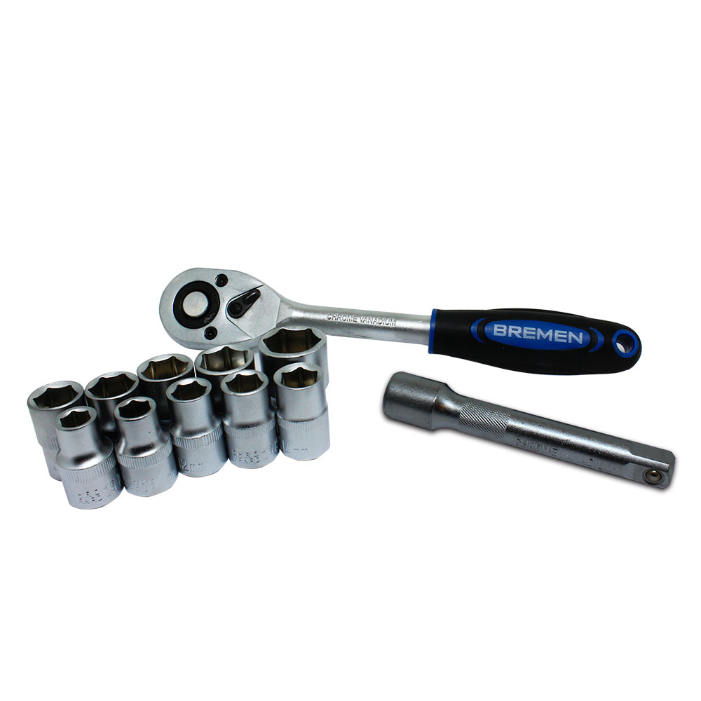 KIT CHAVE CATRACA 1/2" C/ 12PC