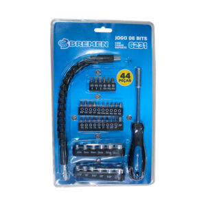 JOGO DE BITS C/ CHAVE SUPORTE C/ 44PC