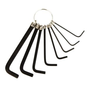 KIT CHAVE ALLEN TIPO L 8 PCS1.5 A 6MM CV CURTA C/ARGOLA