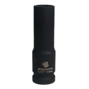 SOQUETE SEXT IMPACTO 1/2" 13MM (COMPRIMENTO 80MM)