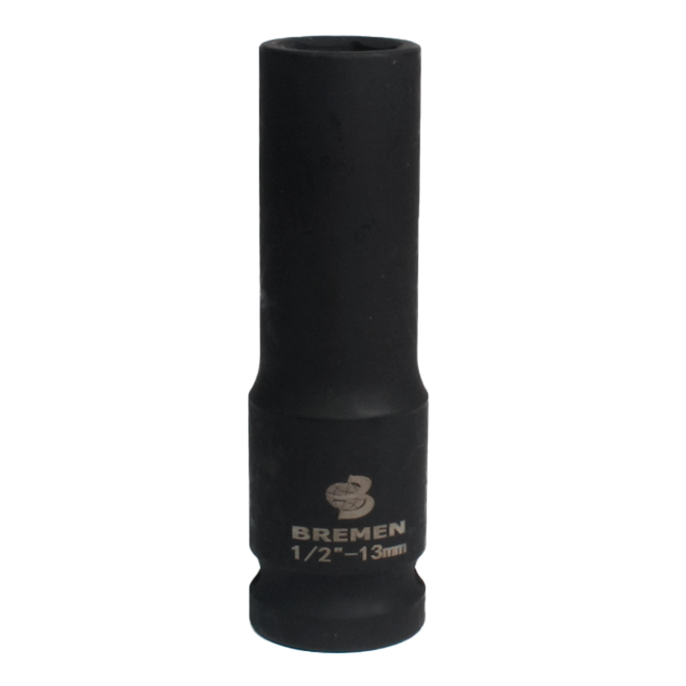 SOQUETE SEXT IMPACTO 1/2" 13MM (COMPRIMENTO 80MM)