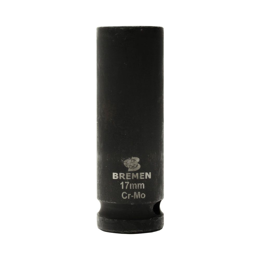 SOQUETE SEXT IMPACTO 1/2" 17MM (COMPRIMENTO 80MM)