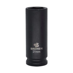 SOQUETE SEXT IMPACTO 1/2" 21MM (COMPRIMENTO 80MM)