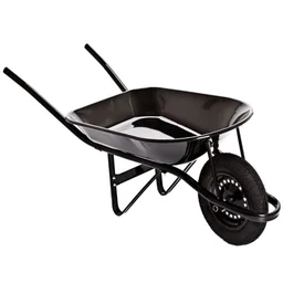 CARRINHO DE MÃO REDONDO PRETO 45 LITROS PNEU CÂMARA 325.8 METALPAMA-1074