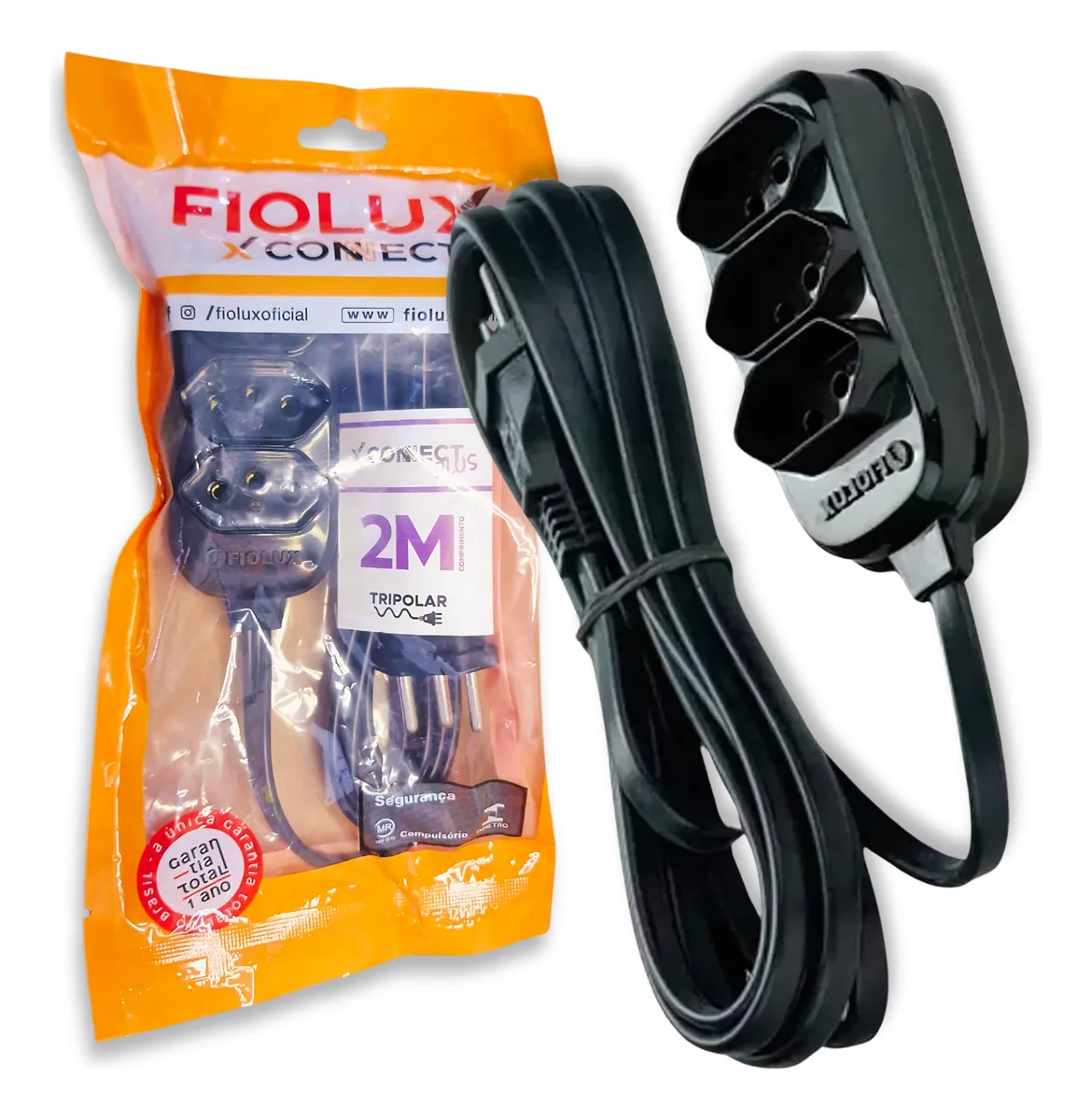 EXTENSÃO CONNECT 3T - 2M PRETA