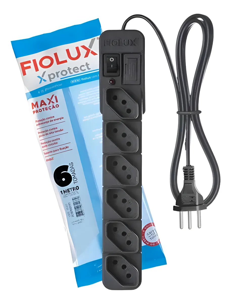 FILTRO PROTETOR PROTECT 6 TOMADAS