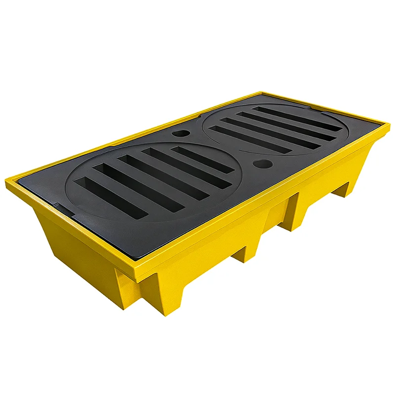 PALLET CONTENÇÃO PARA 2 TAMBORES DE 75L