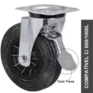 Roda para container de 1000 litros