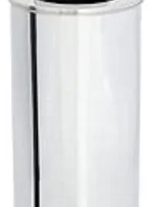 LIXEIRA INOX REDONDA 50L 30X70 TAMP BASC