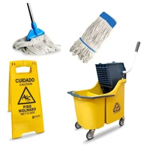 KIT 2 - Carrinho De Limpeza Doblô 30 Litros Com Balde Espremedor