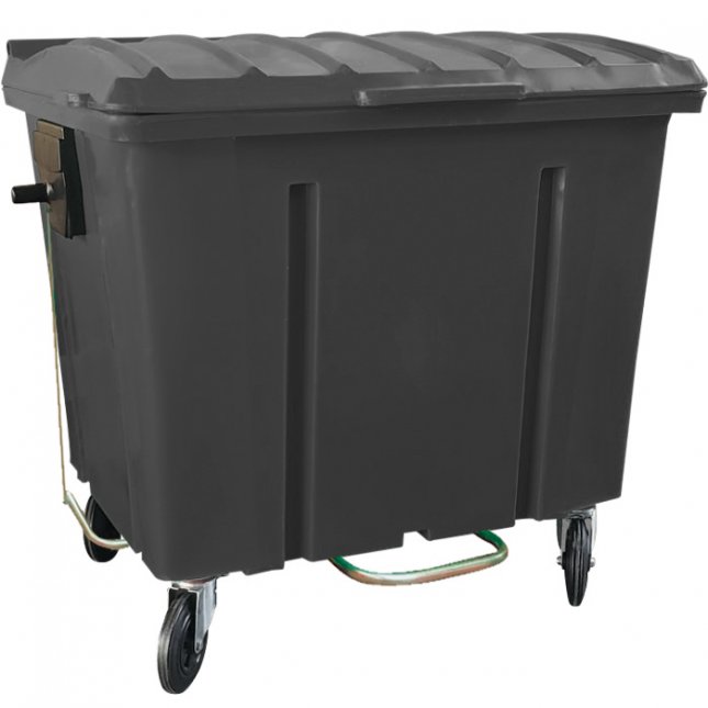 CONTAINER 1000L COM PEDAL - PLASTIC