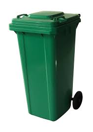 LIXEIRA CONTAINER PLÁSTICA COM RODAS - 120L - TK