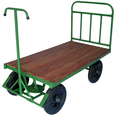 CARRINHO PLATAFORMA COM ASSOALHO EM MADEIRA 1500X800 - 800KG - SEM GRADE