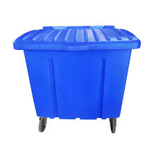 LIXEIRA CONTAINER PLÁSTICO 1000L AZUL