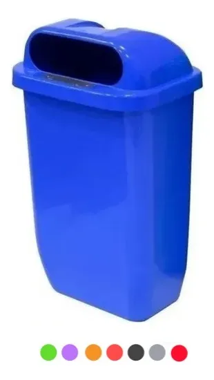 LIXEIRA PLÁSTICA TAMPA FRONTAL - 50L